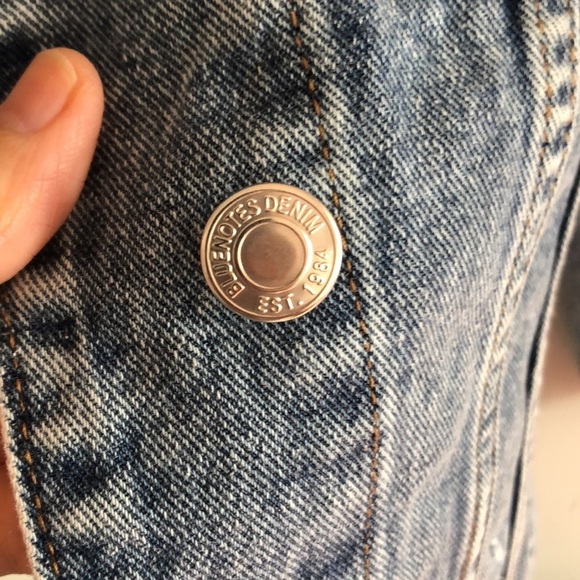 Boyfriend  Denim Jean Trucker Jacket Size M - Picture 9 of 14